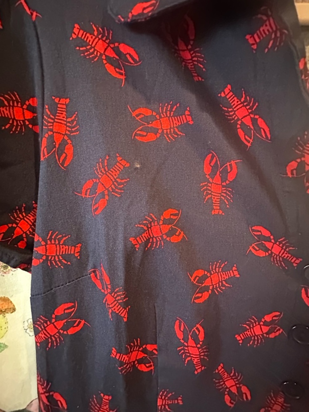 MODCLOTH Lobster Print π¦ Dress Cotton Twill Size XL Nautical Sea Maine π Sailor - Picture 4 of 12